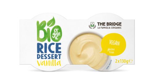 Vaníliás rizsdesszert, bio, The Bridge (2*130g)