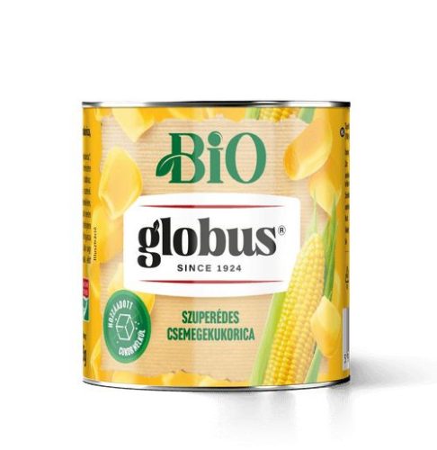 Szuperédes csemege kukorica, bio, Globus (340g)