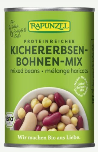 Vegyes bab sós lében, bio, Rapunzel (400g)
