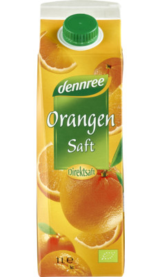 Narancslé, 100%- os, dobozos, bio, Dennree (1000ml)