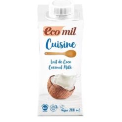 Kókusz főzőtejszín,  bio, Ecomil (200ml)