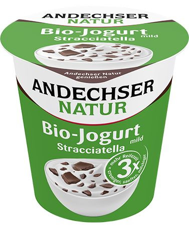 Joghurt, stracciatellás, bio, Andescher (150g)