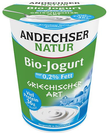 Görög joghurt, natur, bio, Andechser (400g)
