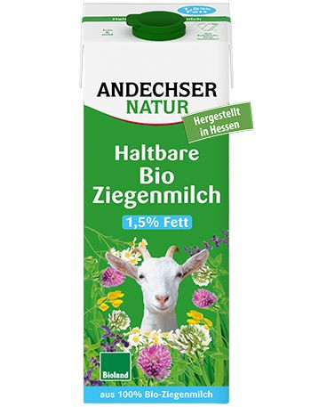 Kecsketej, UHT tetrapack, bio, Andechser (1 l)