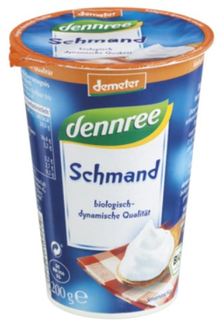 Tejföl, 10%, bio, Dennree (200 g)