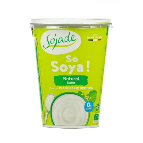 Szója joghurt Bifidussal, natúr, bio, Sojade (400g)