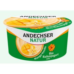   Könnyű gyümölcsjoghurt, mangó-vanília, bio, Andechser (150g)
