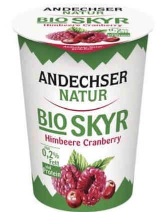 Skyr, málna-áfonya, bio, Andechser (400g)
