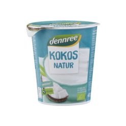 Kókusz joghurt, cukormentes, bio, Dennree (400g)