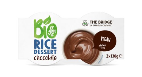Kakaós rizsdesszert, bio, The Bridge (2*130g)