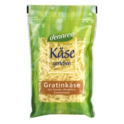   Reszelt sajtkeverék (gouda, hegyi sajt, ementaler), bio, Dennree (150g)