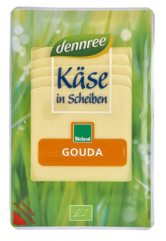 Gouda sajt, szeletelt, bio, Dennree (150g)