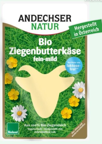 Kecske vajsajt, szeletelt bio, Andechser (125g)