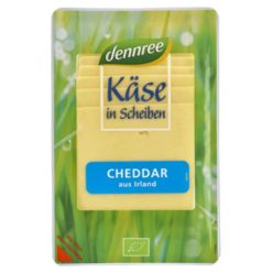 Cheddar sajt, szeletelt, bio, Dennree (125 g)