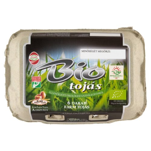 Tojás, bio, Farm Tojás - méret M (6 db / doboz)