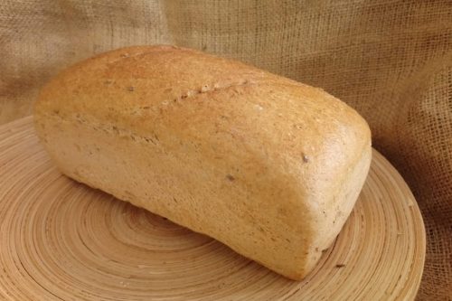 Világos (félbarna) búzakenyér, szeletelt, bio, Piszke (500 g)