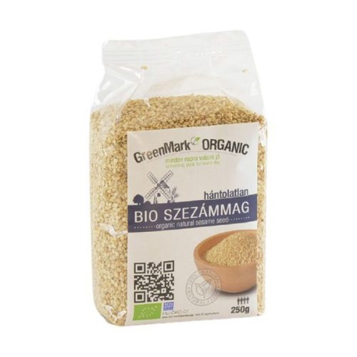Szezámmag, hántolatlan, bio, Greenmark (250 g)