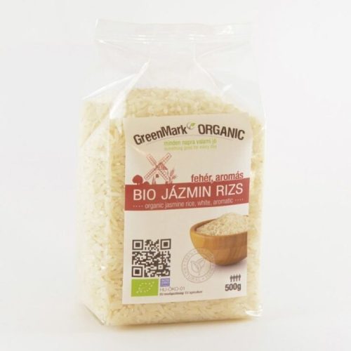 Jázmin rizs, fehér, bio, Greenmark (500g)
