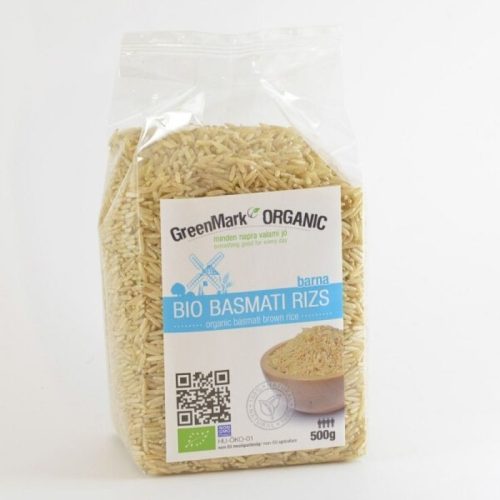 Basmati rizs, barna, bio, Greenmark (500 g)