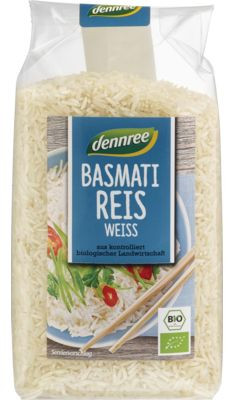 Basmati rizs, fehér, bio, Dennree (500g)