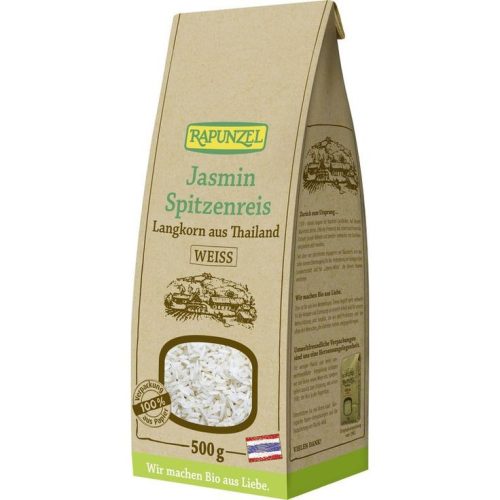 Jázmin rizs, extra hosszúszemű fehér, bio, Rapunzel (500 g)