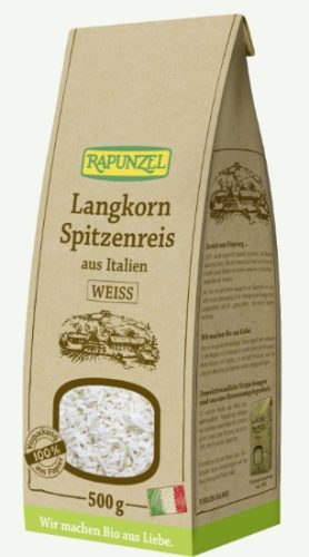 Hosszúszemű rizs, fehér, bio, Rapunzel  (500 g)