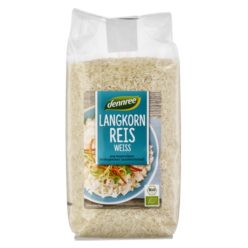Hosszúszemű rizs, fehér, bio, Dennree (1000g)