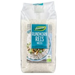 Kerekszemű rizs, fehér, bio, Dennree (1000g)