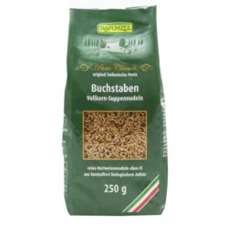   Betűtészta, barna teljes kiőrlésű, bio, Rapunzel (250 g)