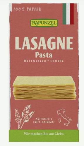 Lasagne, fehér durumdarás, bio, Rapunzel (250 g)