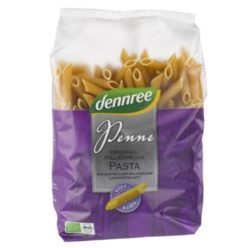 Penne, teljes kiőrlésű, bio, Dennree (500 g)