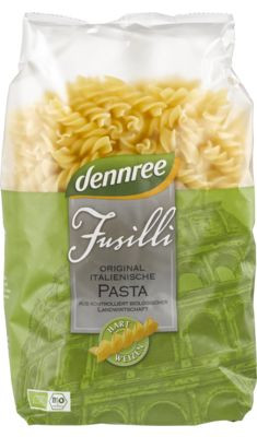Orsótészta durumbúzából (fussili), bio, Dennree (500g)