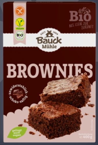 Brownies sütemény keverék, bio, Bauck Hof (400g)