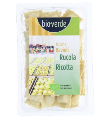 Friss ravioli rukkolával és ricottával, bio, Bio Verde (250g)