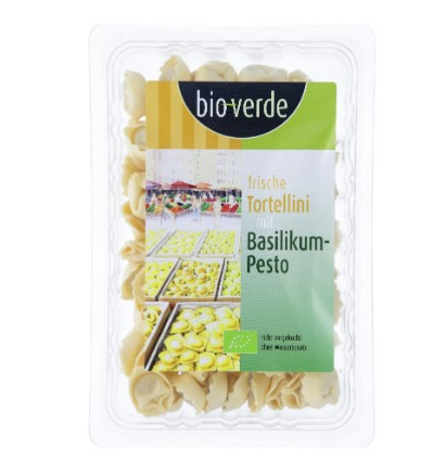 Friss tortellini, bazsalikomos-pestos, bio, Bio Verde (200g)