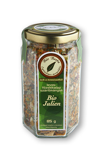 Julien - vegyes zöldség (leves fűszerkeverék), só nélkül, bio, Bio Berta (85 g)