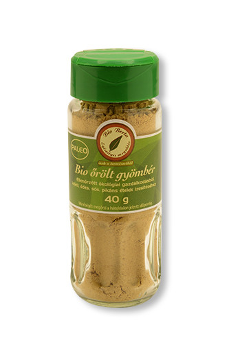 Gyömbér szórófejes üvegben, őrölt, bio, Bio Berta (40g)