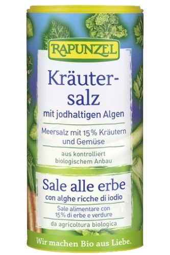 Zöldfűszersó szóródobozban, bio, Rapunzel (125 g)