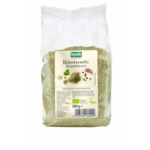 Fűszeres atlanti tengeri só utántöltő, bio, Byodo (500 g)