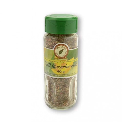 Grill fűszerkeverék szórófejes üvegben, sómentes, bio, Bio Berta (45g)