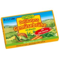 Zöldségleveskocka, Delikát, vegán, bio, Rapunzel (8db)