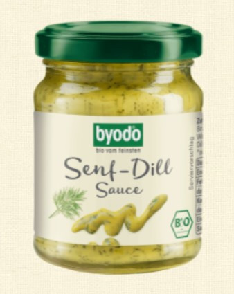 Mustáros-kapros szósz, bio, Byodo (125ml)