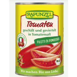 Hámozott paradicsom, negyedelt, bio, Rapunzel (400g)