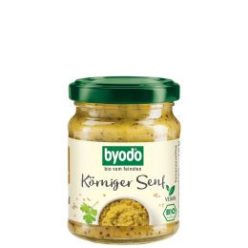 Mustár, magos, üveges, bio, Byodo (125 ml)