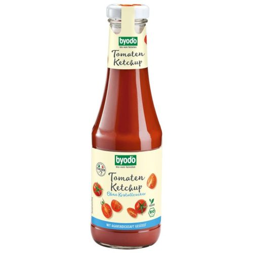Ketchup, paradicsomos, cukormentes, agávé-sziruppal, bio, Byodo (500ml)