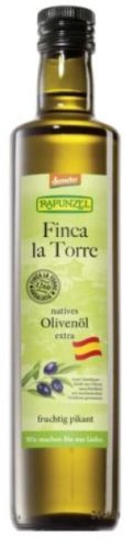 Olivaolaj, Finca la Torre, Demeter bio, Rapunzel (500 ml)