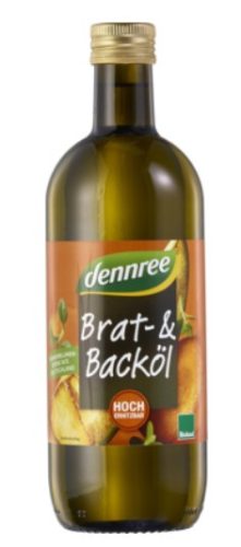 Napraforgó sütőolaj, bio, Dennree (1000ml)