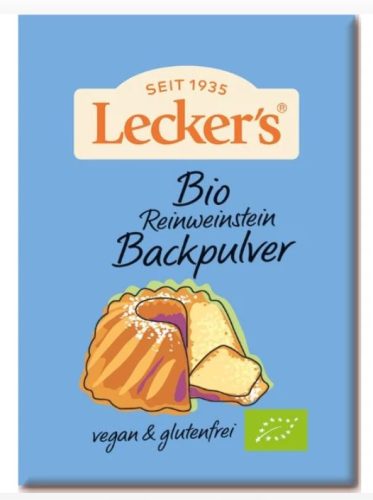 Borkő sütőpor, bio, Lecker's (4*21g)