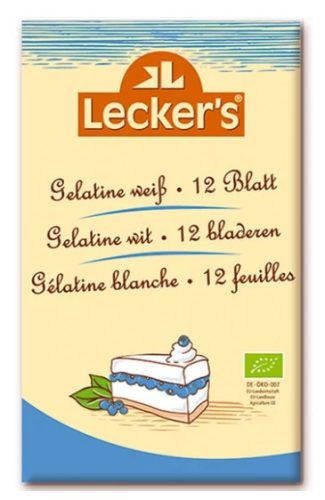 Zselatinlap, bio, Lecker's (12 lap)