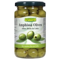   Amphissa zöld olivabogyó lében, magozott, bio, Rapunzel (315ml)
